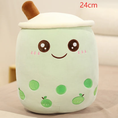 Plush Bubble Tea Pillow Cushion - Soft Stuffed Drink Toy