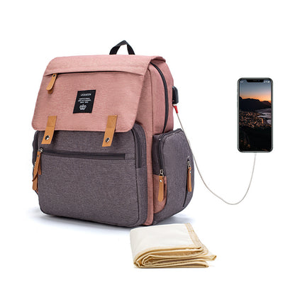 Multifunctional Diaper Bag - Large Capacity Oxford Cloth with Multiple Carry Options