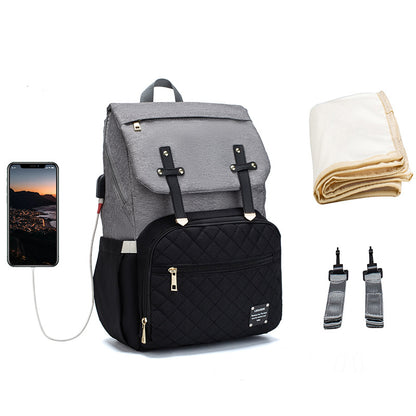 Multifunctional Diaper Bag - Large Capacity Oxford Cloth with Multiple Carry Options