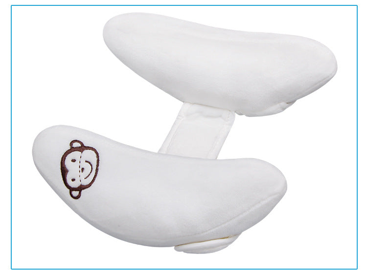 Baby Head-Shaped Banana Pillow - Soft Polyester Infant Support Cushion