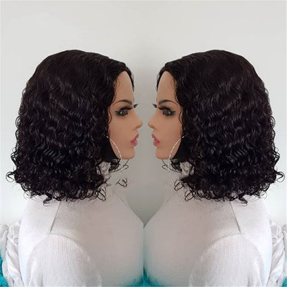 Brazilian Virgin Remy Human Hair BOB Wig - Kinky Curly Short Style
