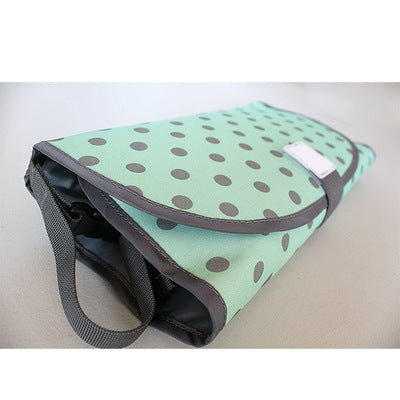 Portable Waterproof Diaper Changing Pad with Toy Links - Foldable Mat