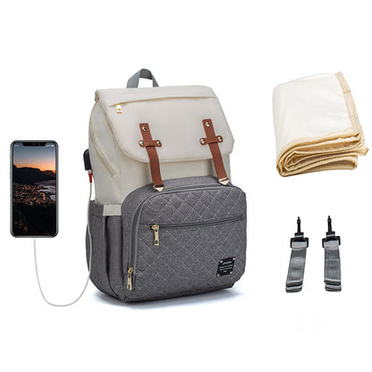 Multifunctional Diaper Bag - Large Capacity Oxford Cloth with Multiple Carry Options
