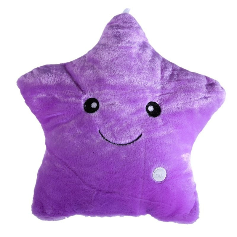 LED Light-Up Plush Star Cushion Pillow Toy | 41cm Soft Stuffed Gift for Kids