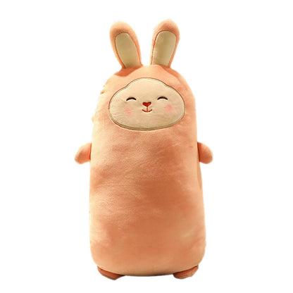 Cherry Blossom Rabbit Plush Pillow Doll – Soft Stuffed Toy