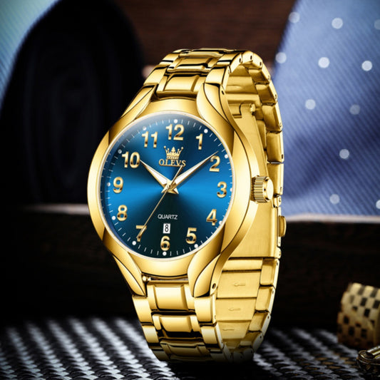 Men's Three-Dimensional Dial Business Watch | Steel Bracelet | 5 Color Options