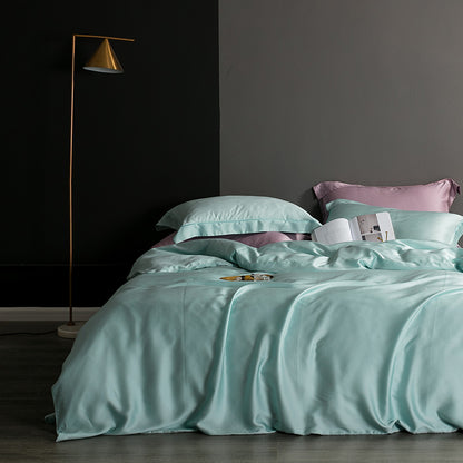 Tencel Duvet Cover Set - 80 Double-Sided Solid Color Bedding Collection