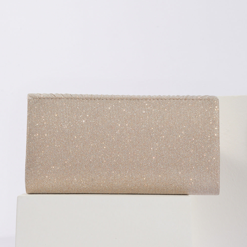 Vintage Evening Clutch Pillow Bag - Retro Pleated Flap Handbag for Parties