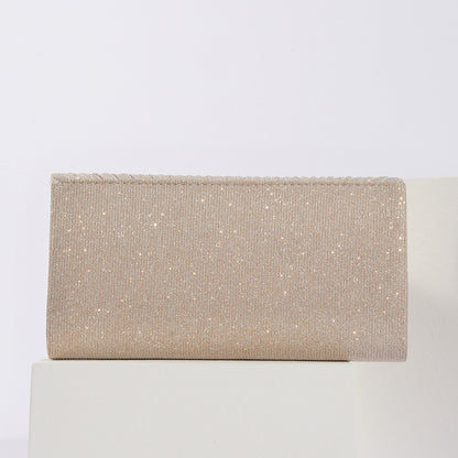 Vintage Evening Clutch Pillow Bag - Retro Pleated Flap Handbag for Parties