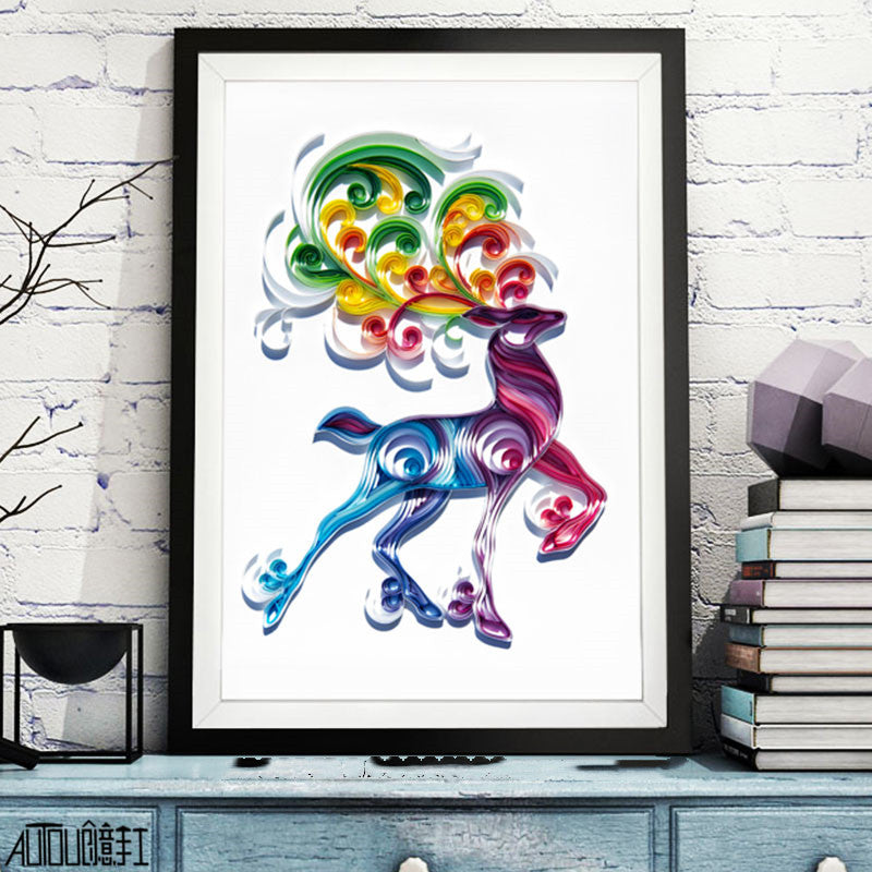 Paper Quilling Art Craft Kit - Animal & Nature Designs with Tools