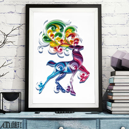 Paper Quilling Art Craft Kit - Animal & Nature Designs with Tools
