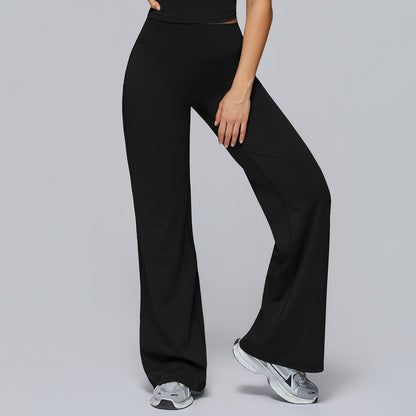 Women's High-Waist Wide Leg Track Pants - Loose Fit Activewear