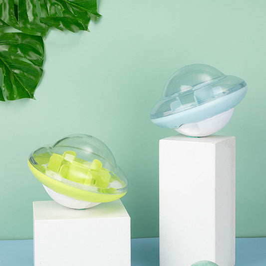 Pet Tumbler Treat Dispensing Ball Toy - Interactive Slow Feeder with Visual Cabin