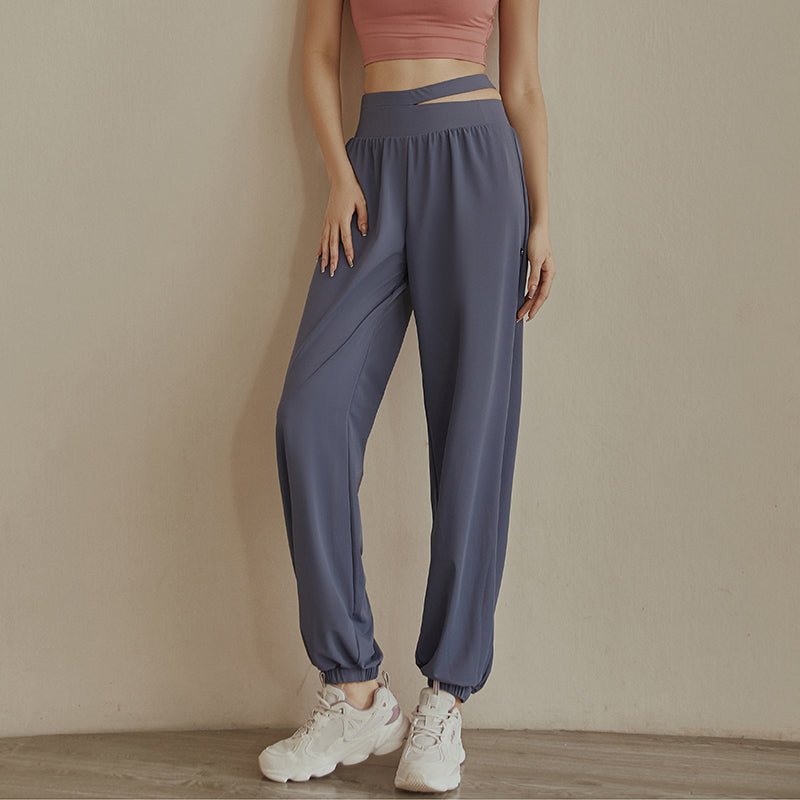 High Waist Loose Fit Trousers - Breathable Quick-Dry Casual Pants