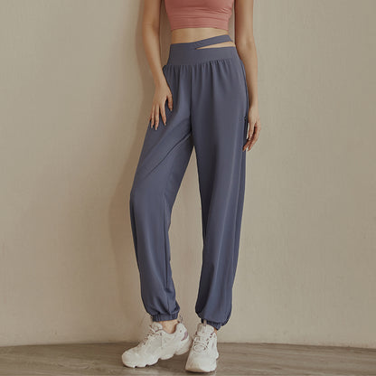High Waist Loose Fit Trousers - Breathable Quick-Dry Casual Pants