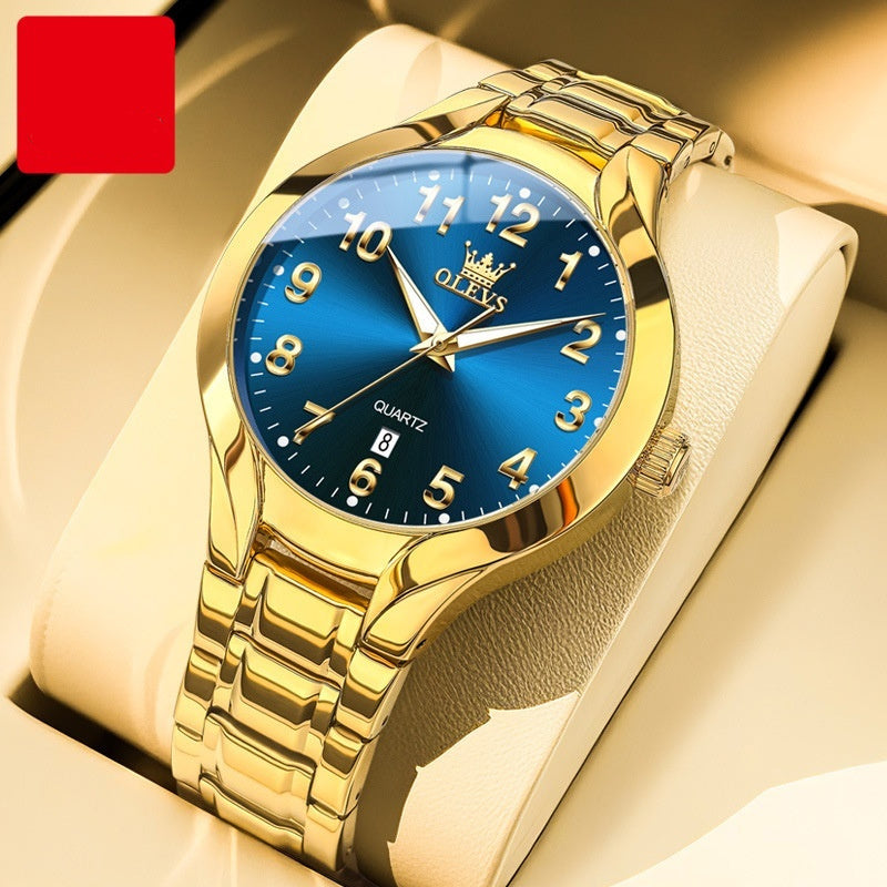 Men's Three-Dimensional Dial Business Watch | Steel Bracelet | 5 Color Options