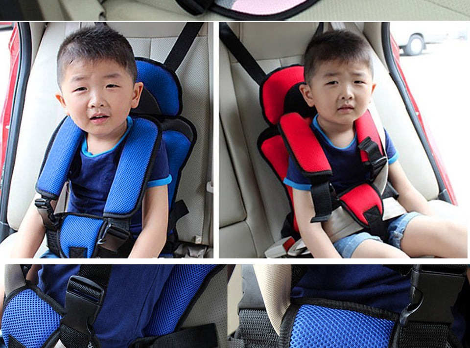 Portable Child Car Safety Seat with 5-Point Harness - Ages 3-12