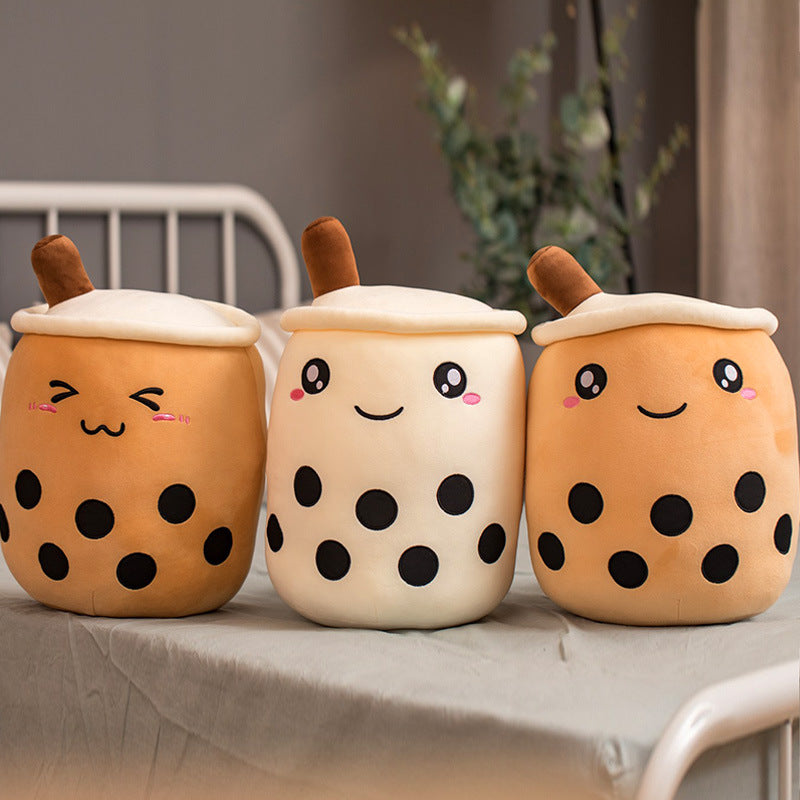 Plush Bubble Tea Pillow Cushion - Soft Stuffed Drink Toy