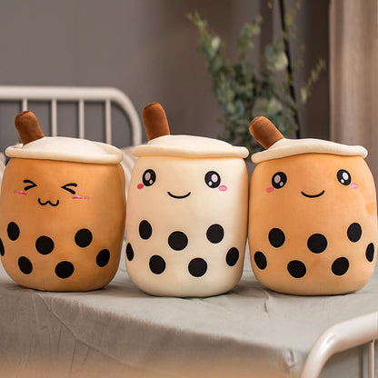 Plush Bubble Tea Pillow Cushion - Soft Stuffed Drink Toy
