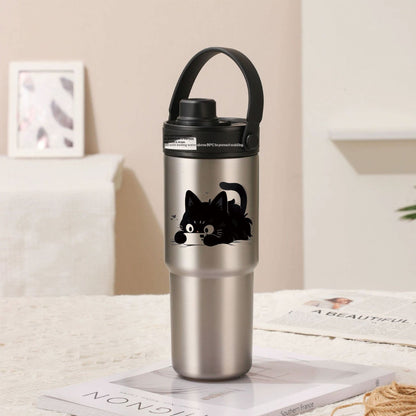 Insulated Straw Tumbler with Ceramic or Stainless Steel Liner - 725ml