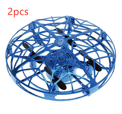 UFO Mini Drone - Infrared Sensing Flying Helicopter with Hand Control & USB Charging
