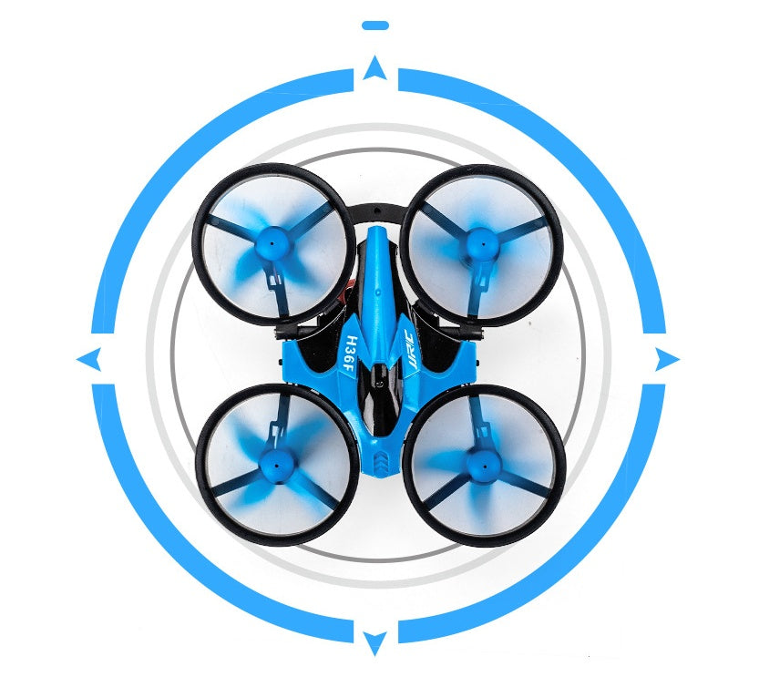 3-in-1 RC Drone, Land Car & Water Boat – JJRC H36F Terzetto Quadcopter Toy