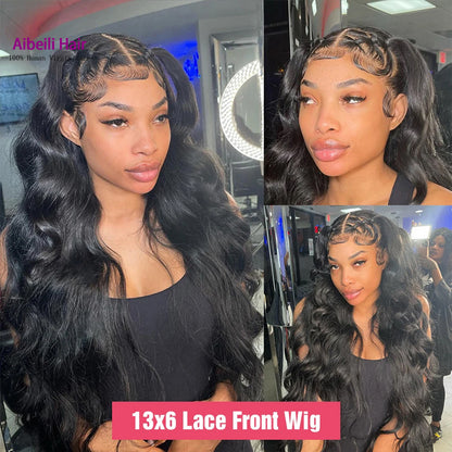 13x6 Body Wave Lace Front Wig - Hand-Woven Human Hair Wig