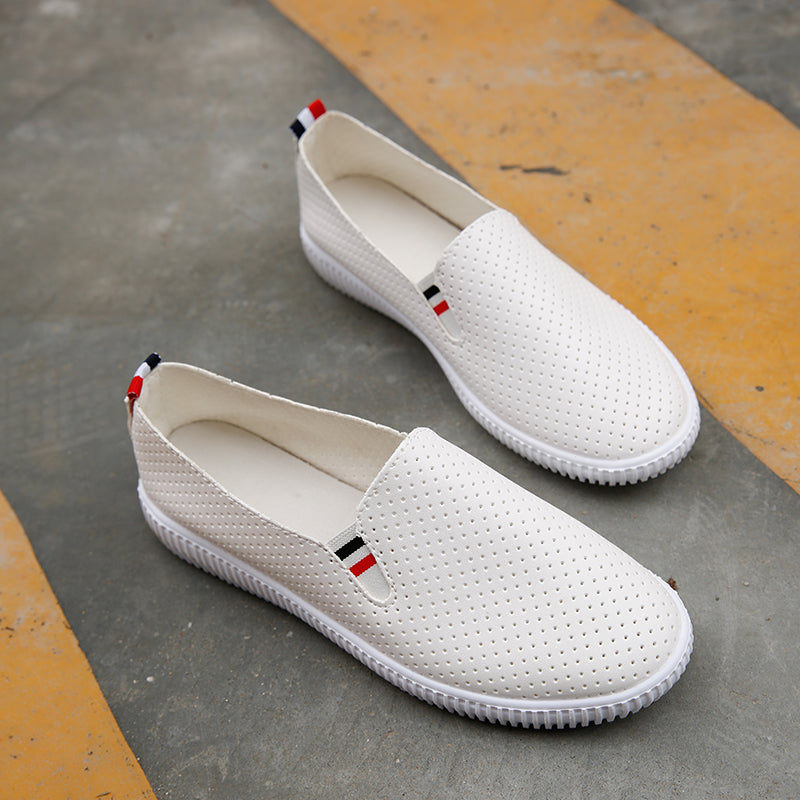Women's Pigskin Leather Slip-On Flat Shoe | Hollow Cut-Out Detail | EU 36–40