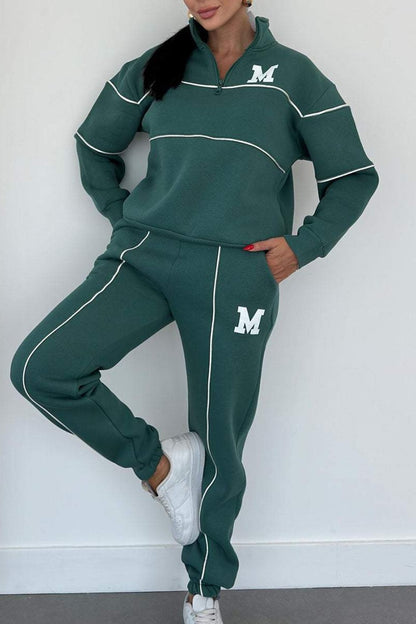 Women's 2 Piece Lounge Set - Pullover Sweatshirt & Sweatpants