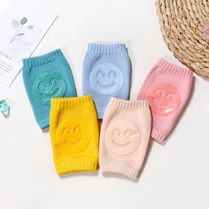 Baby Knee Pads - Cotton Terry Crawling Protectors with Non-Slip Design