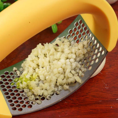 Stainless Steel Garlic Press - 304 Stainless Steel Manual Garlic Crusher