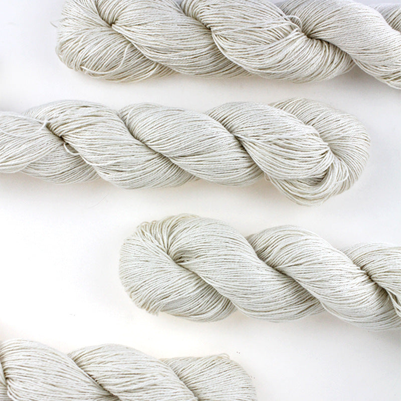 Premium Silk Cotton Yarn - 50/50 Blend Hand Knitting Yarn (10 Skeins, 330m Each)