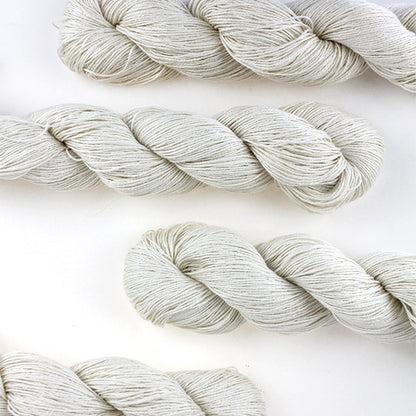 Premium Silk Cotton Yarn - 50/50 Blend Hand Knitting Yarn (10 Skeins, 330m Each)