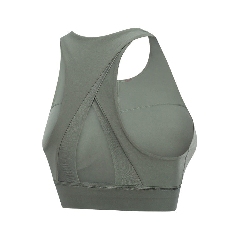 Triangle Sports Bra - Hollow Back Design for Yoga and Fitness
