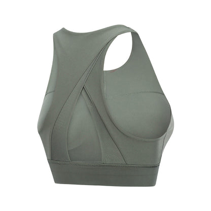 Triangle Sports Bra - Hollow Back Design for Yoga and Fitness