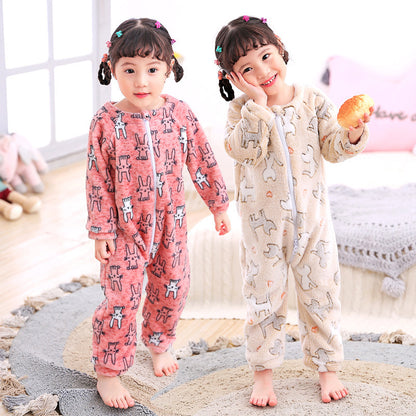 Infant Flannel Pajamas - Soft Autumn Winter Sleepwear for Babies