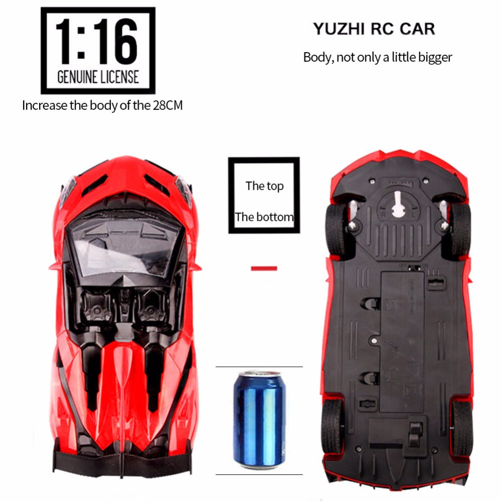 1:16 Scale Remote Control Racing Car with LED Lights