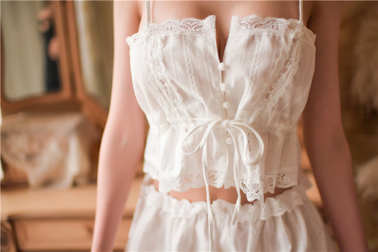 Wrap Front Cami Nightgown - Adjustable Strap Sleepwear