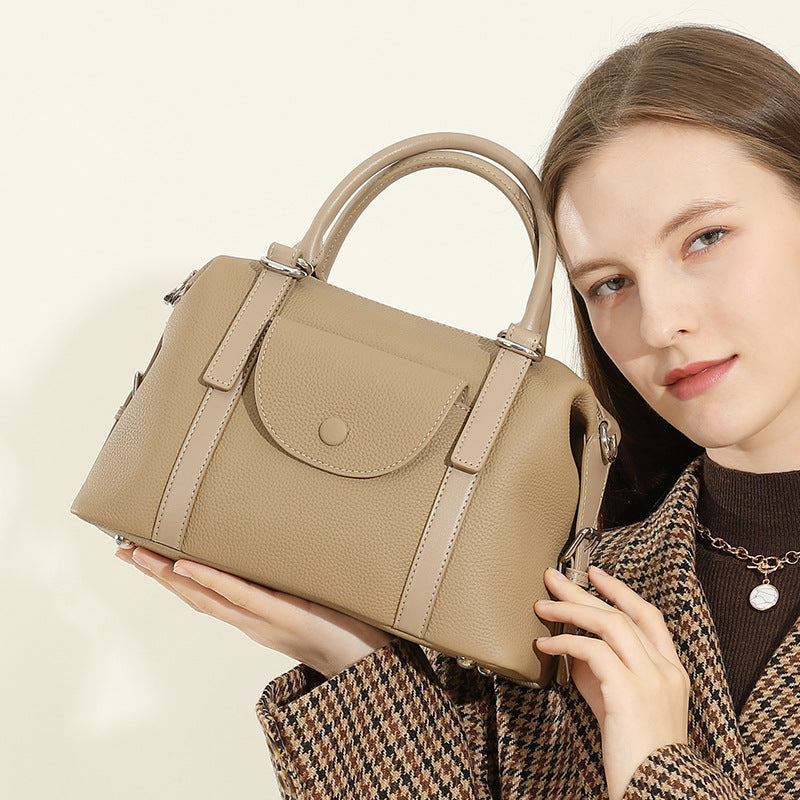 Women's Genuine Leather Crossbody Bag - Versatile Fashion Handbag with Adjustable Strap