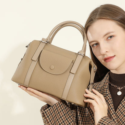 Women's Genuine Leather Crossbody Bag - Versatile Fashion Handbag with Adjustable Strap
