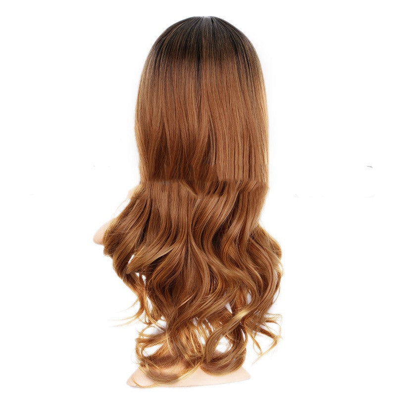 Gradient Chemical Fiber Wig - Women's High Temperature Silk Synthetic Wig