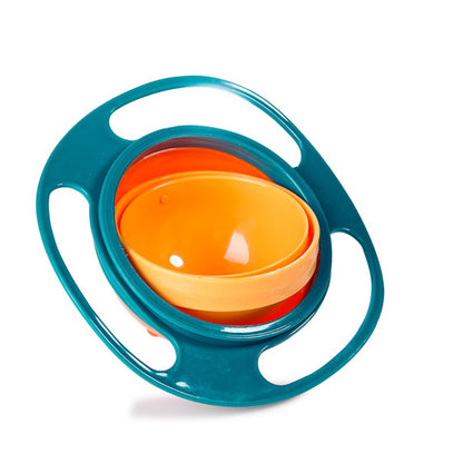 360° Rotating Spill-Proof Baby Bowl - Universal No-Mess Feeding Dish