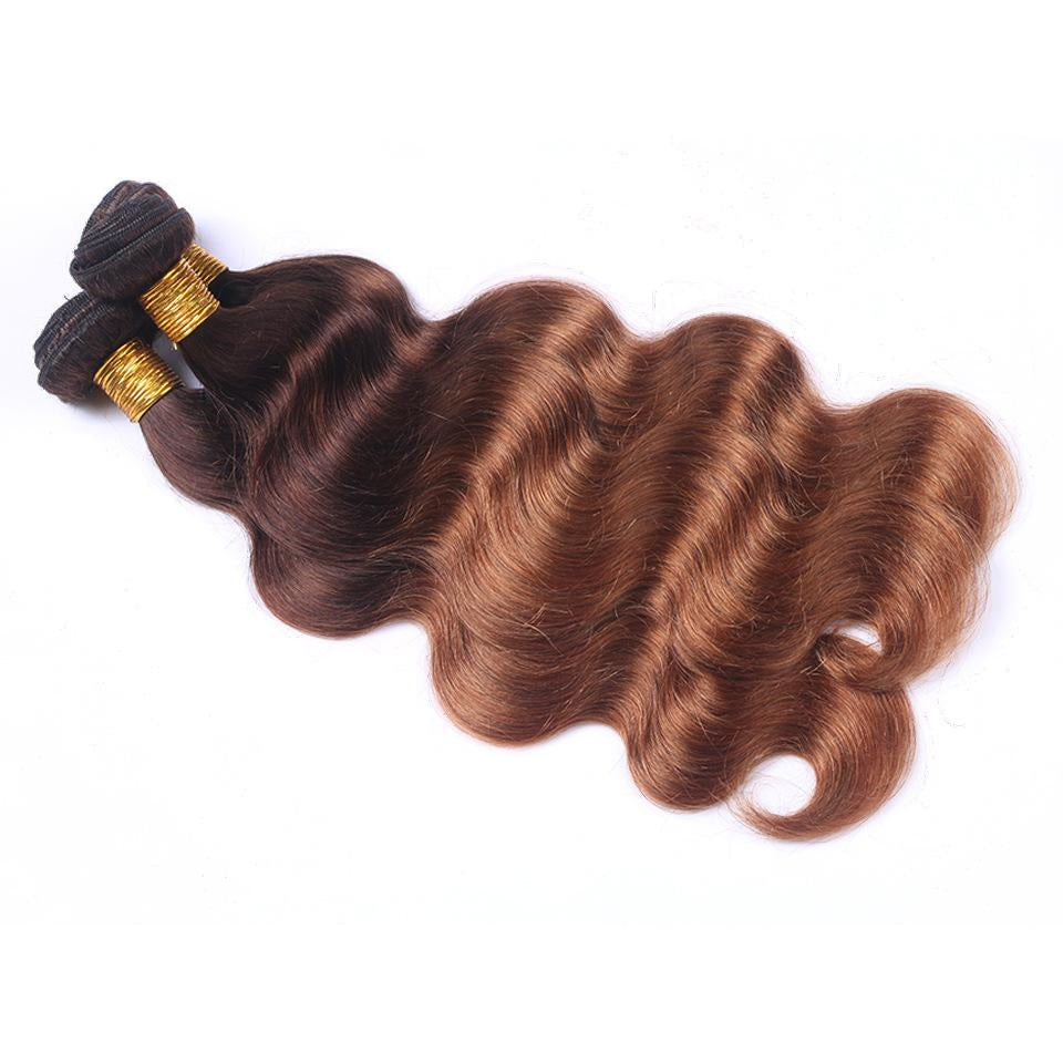 Women's Real Human Hair Wavy Body Wave Wig - Natural Looking