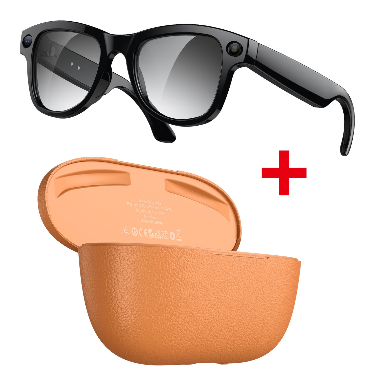 AI-Powered Smart Glasses - 8MP Camera with Bluetooth & Voice Assistant