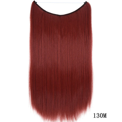 22" Invisible Wire Hair Extensions - No Clips Secret Fish Line Synthetic Hairpiece