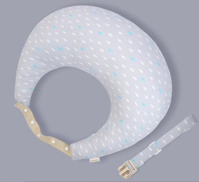 Multifunctional Nursing Pillow with Adjustable Strap - Washable Cotton Cover