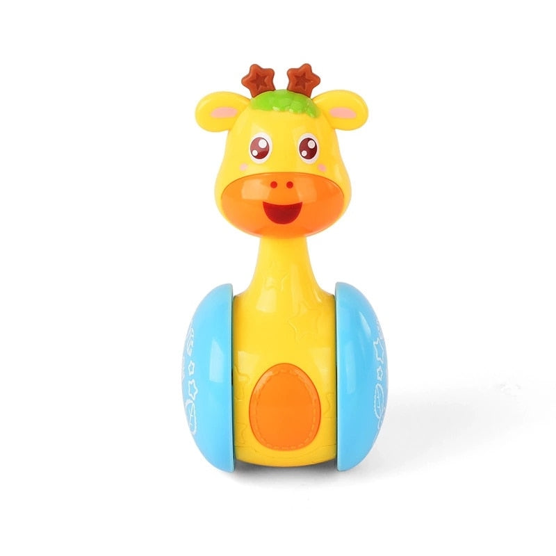 Baby Tumbler Toy with Bell - Deer Little Star Roly-Poly for Infants