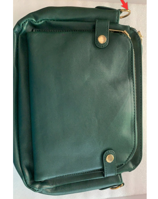 Women's Quilted Crossbody Bag - Vegan Leather Shoulder Messenger Purse