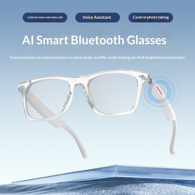 Smart Bluetooth Glasses with Blue Light Blocking and Audio