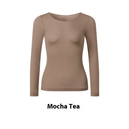 Women's Ultra-Thin Thermal Underwear Set - Lightweight Nylon Spandex Base Layer
